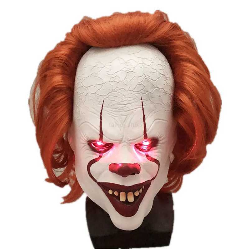 2022 horror clowns return to the soul 2 mask hood cosplay Halloween hood pennywise horror mask party suppliesXJ240802