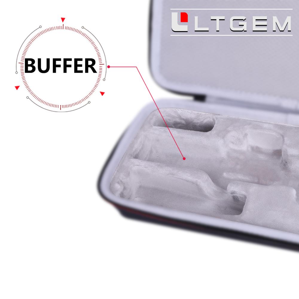 LTGEM Black EVA Hard Case for Zhiyun Smooth 4 3-Axis Handheld Gimbal Stabilizer YouTube Video Vlog Tripod,(Only Case)