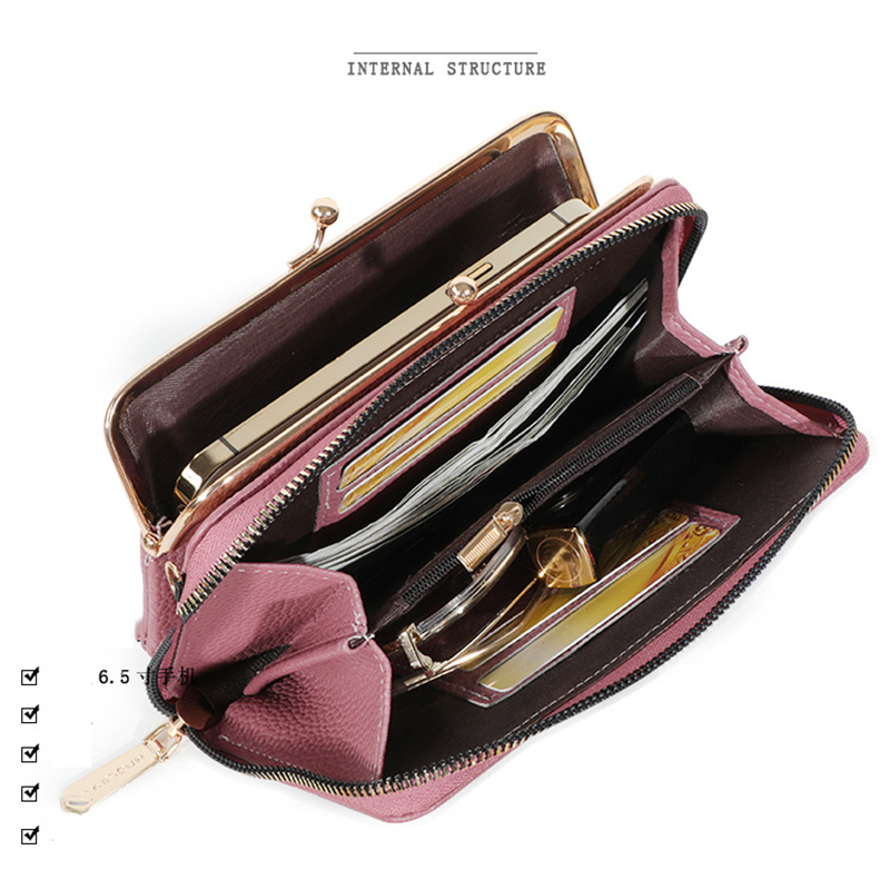 Luxury Women's Handbags Pu Leather Bag For Woman Female Clutch Phone Bags Women Business Card Holder Wallet Shoulder Bag
