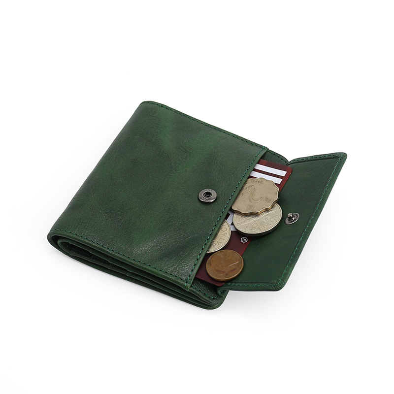New Fashion Men's Wallets Genuine Leather Male Clutch Wallet Wrinkle Cowhide Casual Bifold Credit Card Coin Purse Money Bag