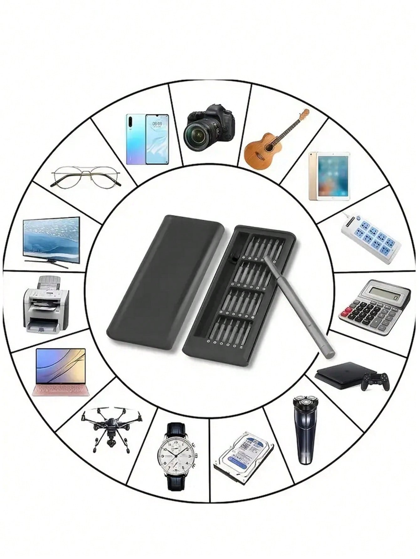 24-in-1 Screwdriver tool set Mobile phone repair multi-function precision tool screw head