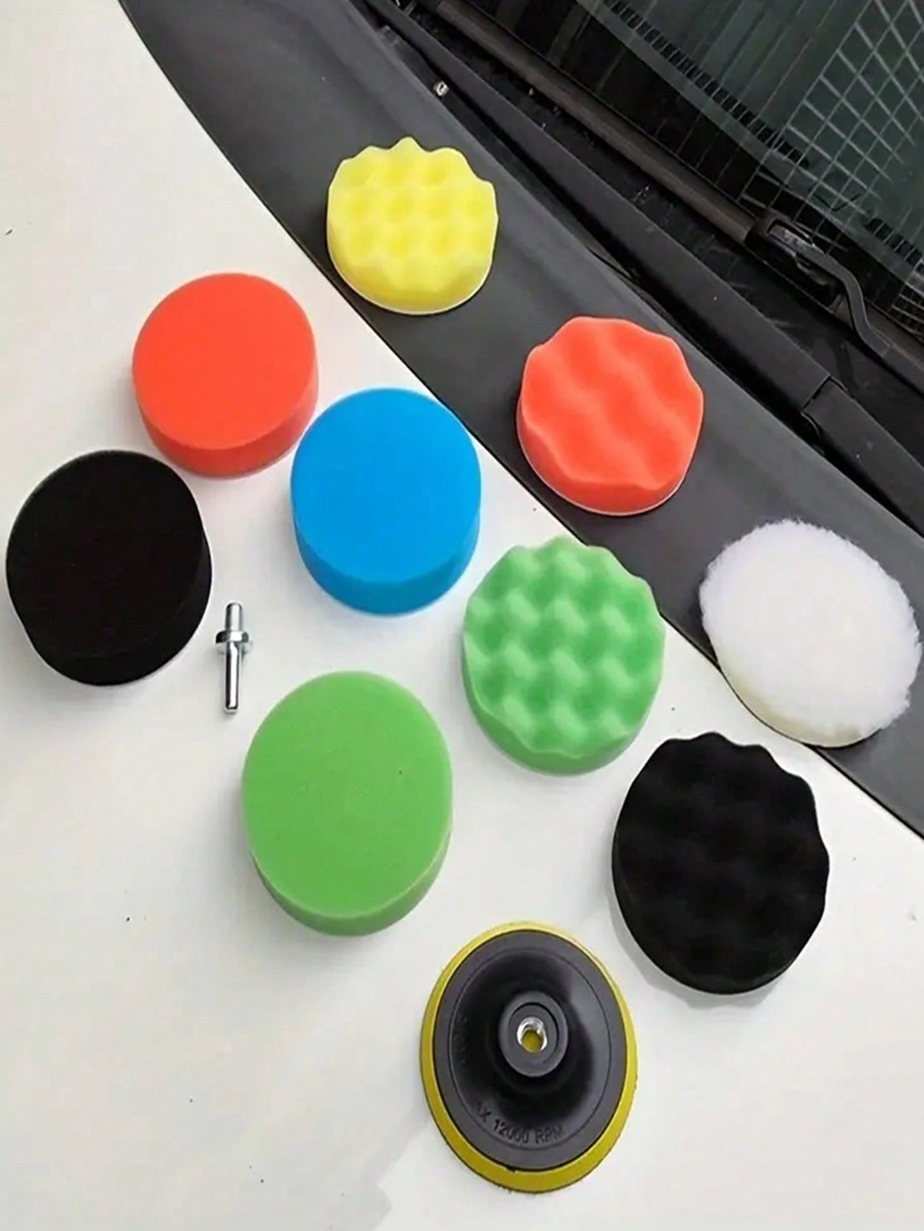 Polishing Sponge disc 4-inch 11-piece waxing disc Polishing pad Sponge polishing disc