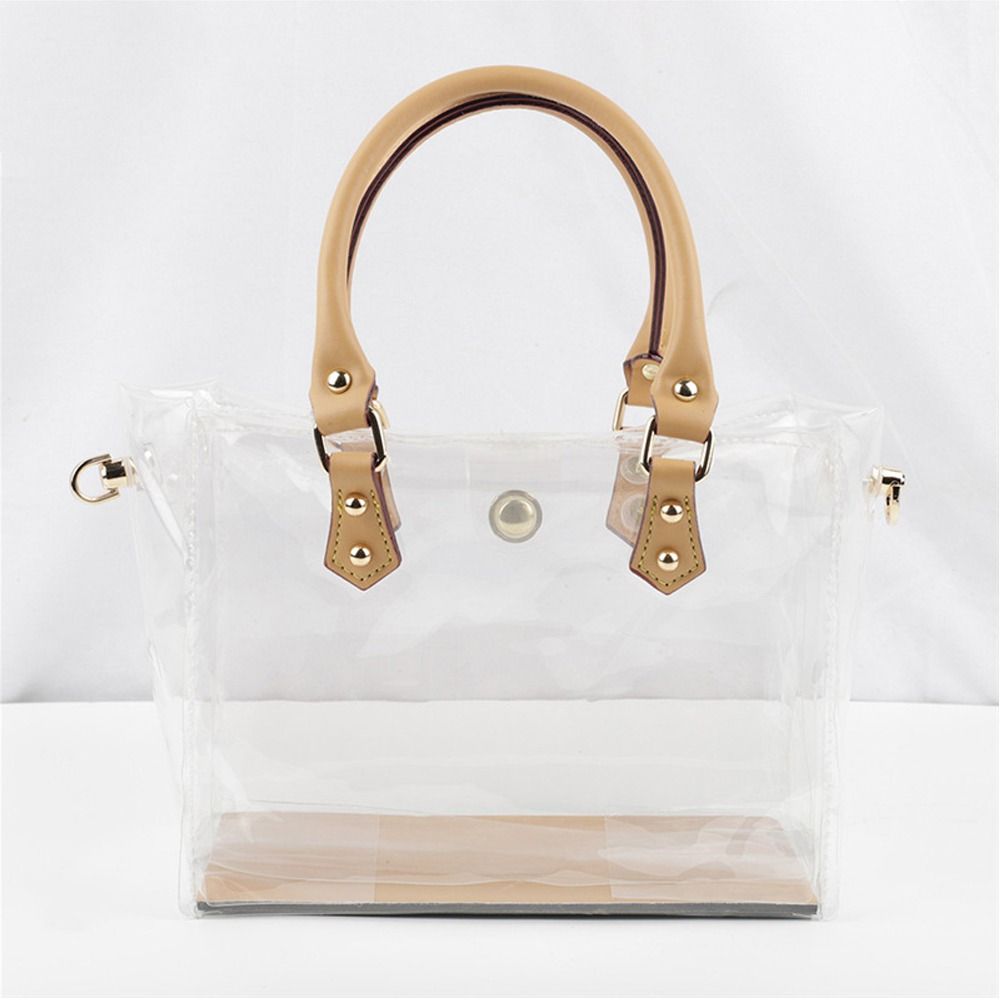 PVC Clear Handbag Making Kit DIY Large Capacity Tote Bag Shoulder Bag Handmade Gift Bag Woman Fashion Travel Storage Bag