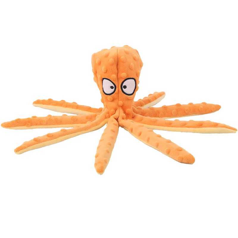 High Quality Pet plush toy octopus dog interactive toy not resistant to biting sound small dog squeaking sound octopus dog mouse toy supplies T2504012