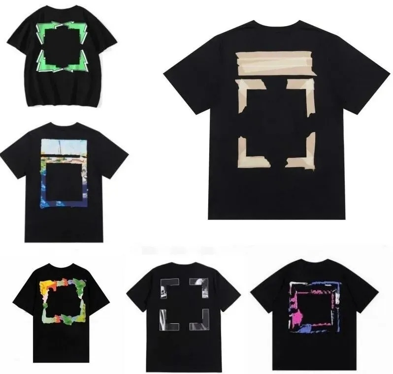 2024 Summer p Mens T-Shirts designer tee cking offes letter tshirt t shirt Classic fashion White womens short Sleeve casual cotton t-shirt tops