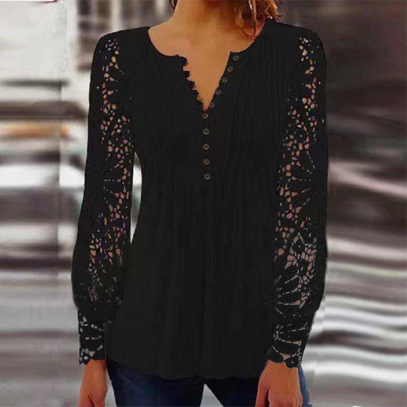 Best Saller Hip Hop Female Short-sleeved Hollow Out Slim Top Female O-neck Crop Tops Pure Cotton Lace Slim-fit Chiffon Street Activity Crop Tops2