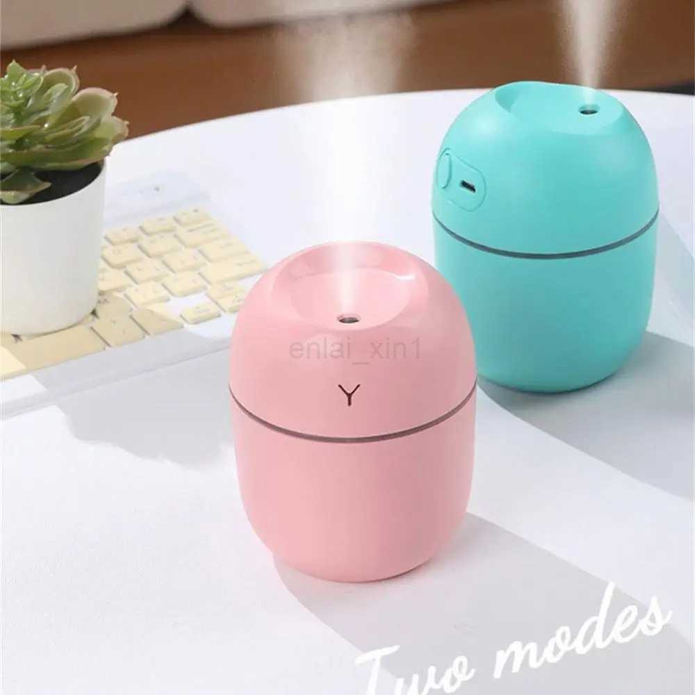 Portable 220ML Air Humidifier Essential Oil Diffuser Humidificador for Home Car Office with LED Night Lamp Freshner Y240806