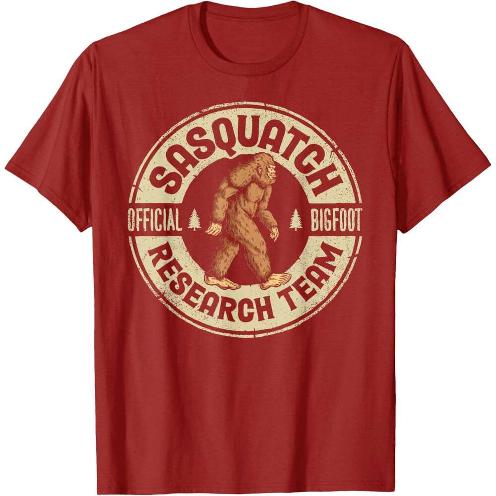 T shirt Mens Bigfoot Research Team Retro Vintage Sasquatch Men Women T-Shirt shirts tshirt graphic tee Casual tops summer clothes Short sleeve Free sh