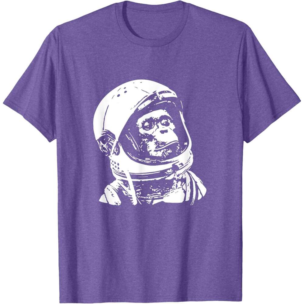 T shirt Mens Vintage Space Travel Astronaut Monkey T-Shirt shirts tshirt graphic tee Casual tops summer clothes Short sleeve Free shipping