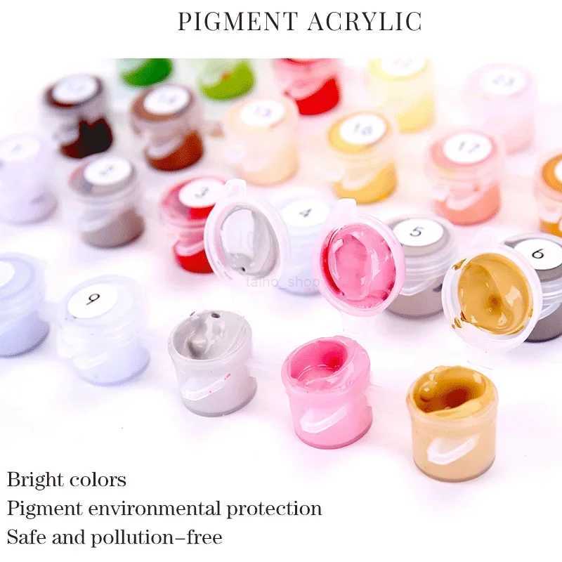 Frame DIY Painting By Numbers Abstract Landscape 60x75cm Modern Paint By Numbers For Home Wall Art Picture GiftXJ240803