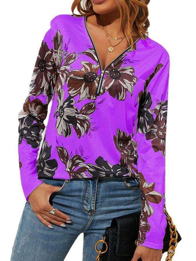 Best Saller Loose Versatile Half Sleeve Harajuku Print Vintage Casual Slim Streetwear Pure Cotton O Neck Lace Collar Blouse Womens Street Activity Cro