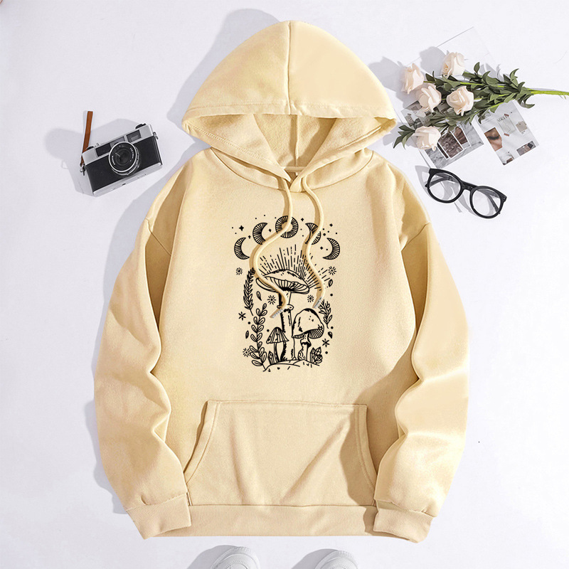Autumn and winter new letter fashion printed back collar with fleece hooded sweatshirt for women