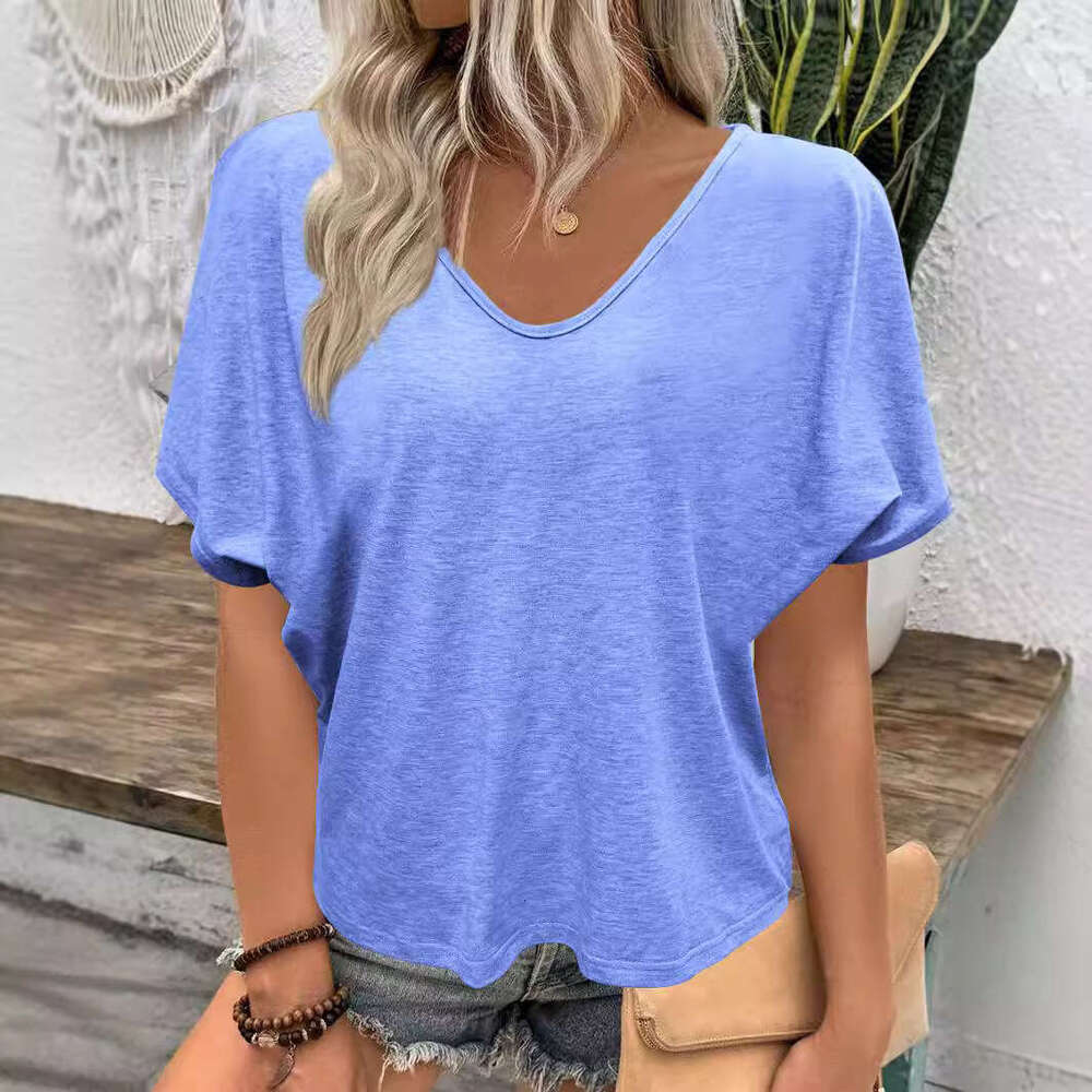 Best Saller Half Sleeve Retro Harajuku Print Vintage Summer Printing Short Sleeve Long-sleeved Skinny Base Backless Graphic T Shirts Stretch Casual Un