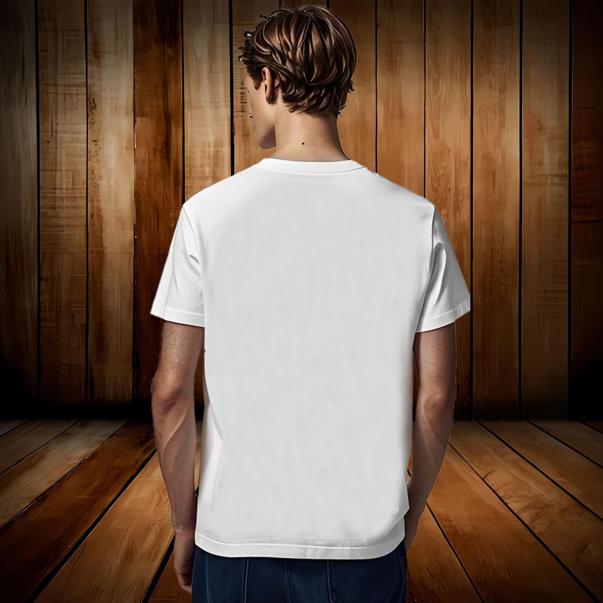 New Designer T Shirt For Man 230g Pure Cotton halloween High Street Hip Hop Tees Breathable Short Sleeve Brand Mens Tshirts Black White