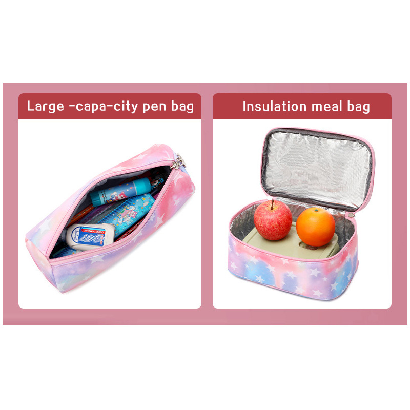 High Quality Schoolbag Cute Lunch Bag For Girls&Boys Multi-function Backpack Primary Schoolbag Printed Waterproof Backpack