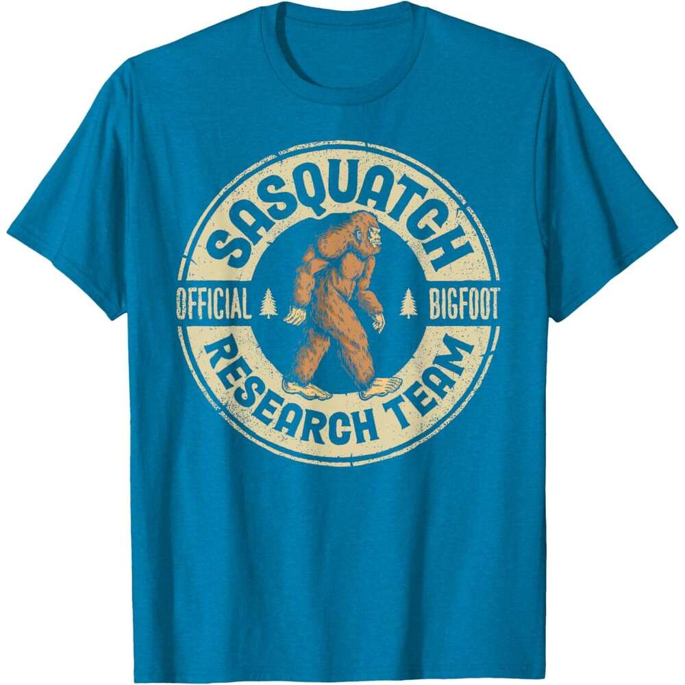 T shirt Mens Bigfoot Research Team Retro Vintage Sasquatch Men Women T-Shirt shirts tshirt graphic tee Casual tops summer clothes Short sleeve Free sh