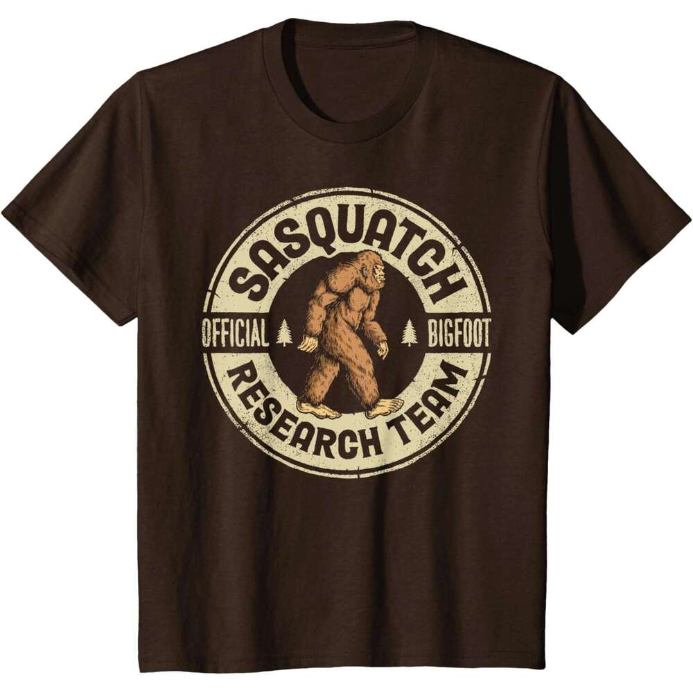 T shirt Mens Bigfoot Research Team Retro Vintage Sasquatch Men Women T-Shirt shirts tshirt graphic tee Casual tops summer clothes Short sleeve Free sh