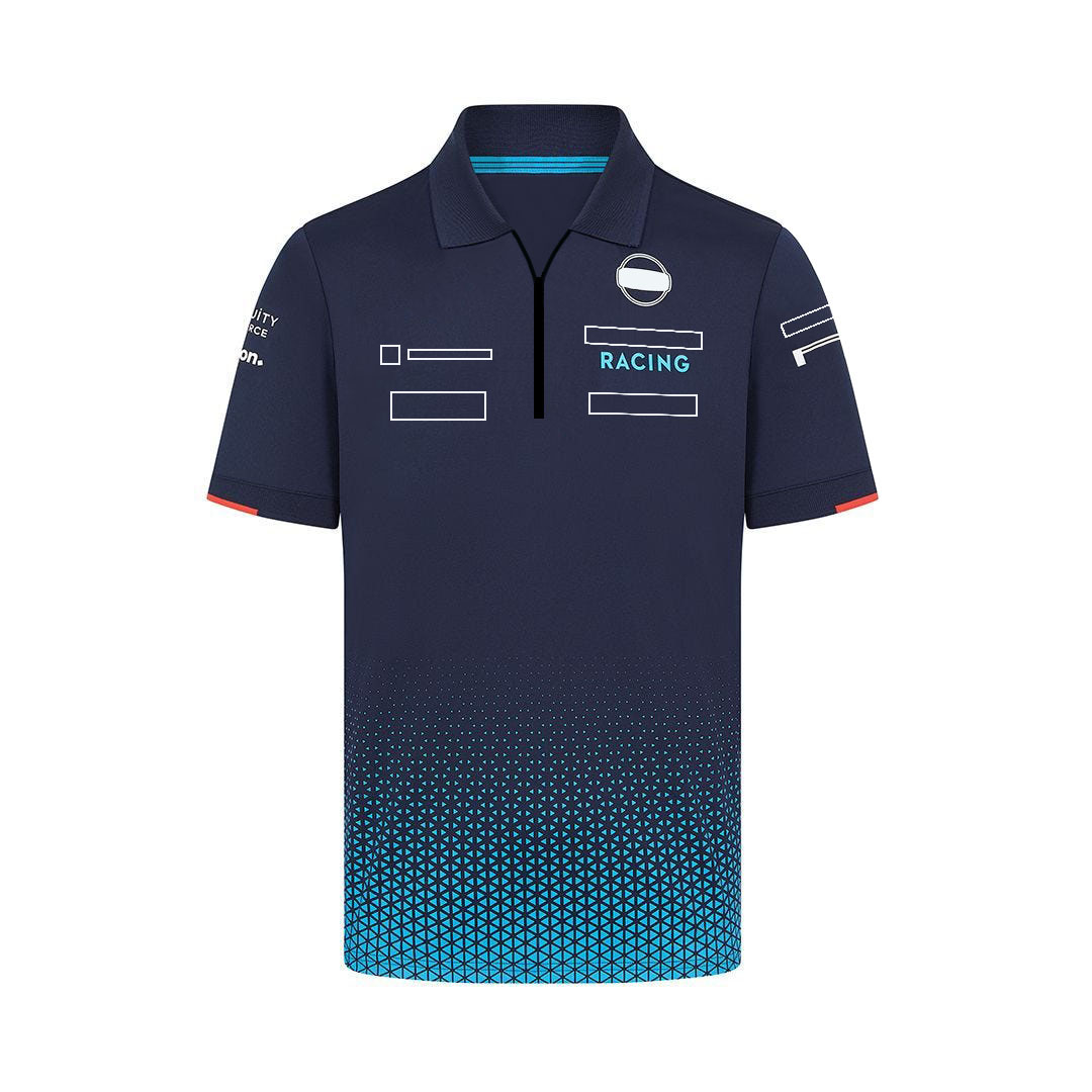 F1 Mens Team Jersey Formula 1 Driver Polo Shirts Summer Racing Fans Zip Tops Unisex Plus Size T-shirt Custom free shipping
