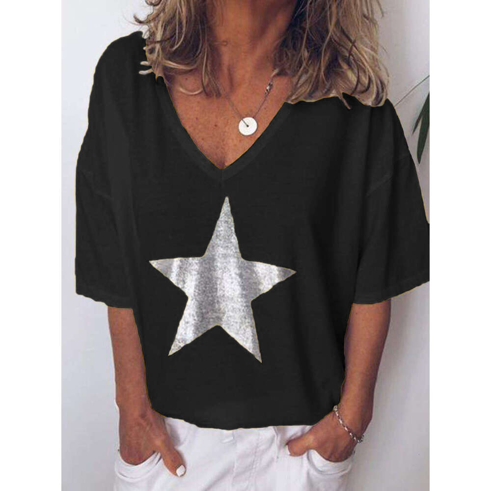 New Merchandise Best Saller High Street Short-sleeved Casual Slim Streetwear O-neck Crop Tops Sports Fitness Chiffon Collar Blouse Graphic T Shirts