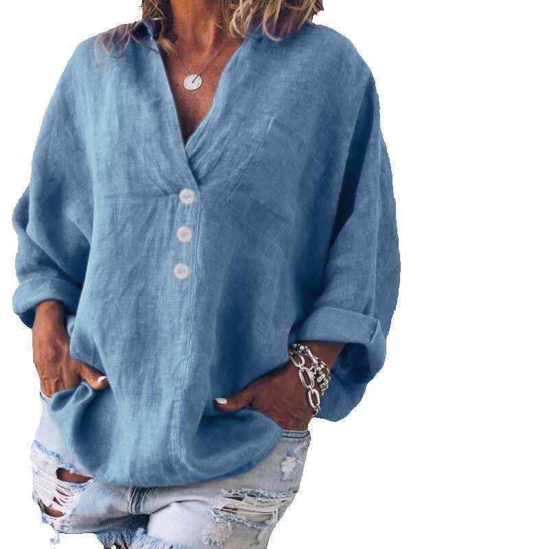 Loose Versatile Spring Harajuku Print Vintage Hollow Out Slim Top Female Pure Cotton Brushed Collar Blouse Chiffon Graphic T Shirts Stretch Casual Und