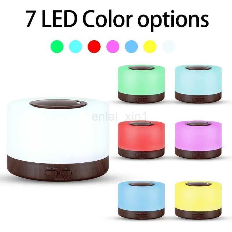 Smart WiFi 500ml Aromatherapy Essential Oil Diffuser Air Humidifier Connect with Tuya Alexa and Google Home with 7 LED Colors Y240806