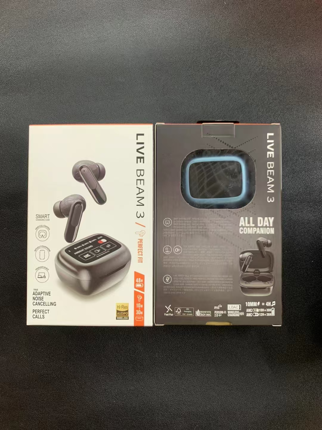 LIVE BEAM 3 Bluetooth Wireless Deep Bass Foldable Sport Gaming Music Headset with Microphone Noise wireless earphones