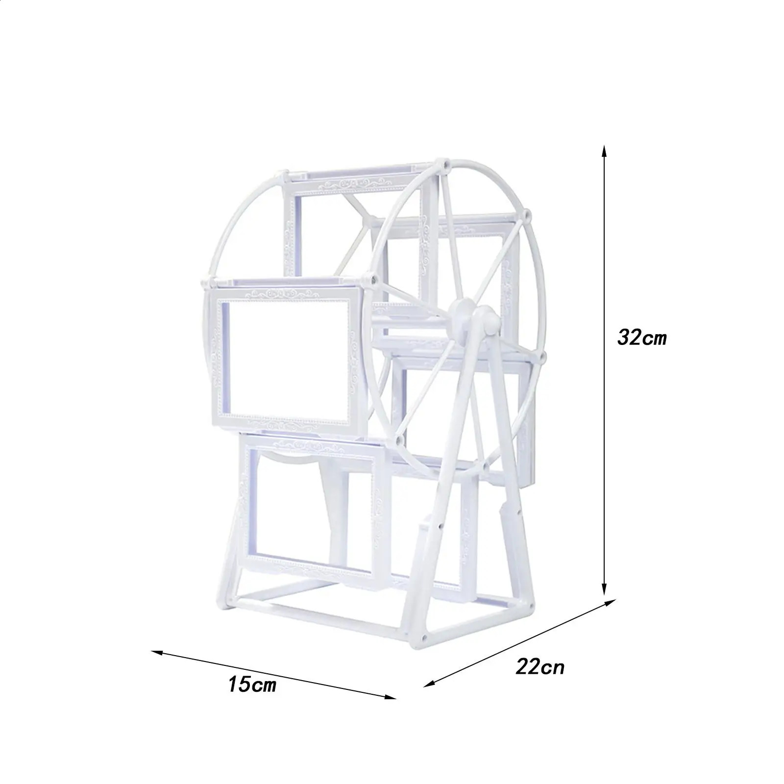 Bearing Wheel Family Po Home Decor Rotating Windmill Picture Frame for Living Room Household Shelf 240802 H260306