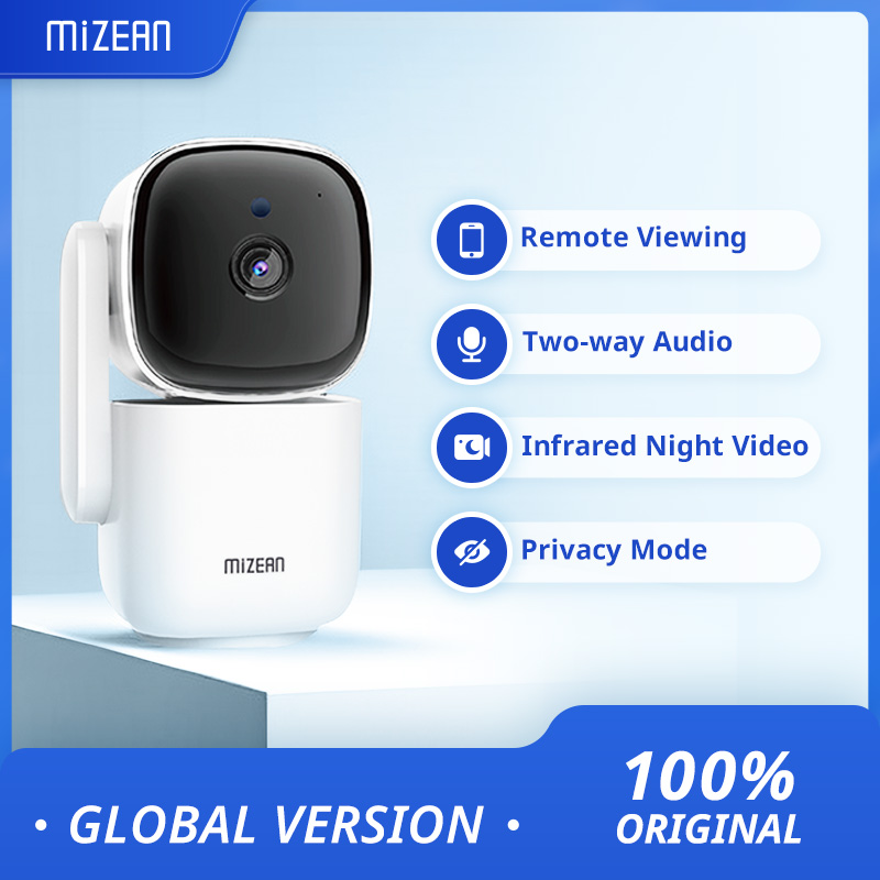 Free Shipping MiZEAN HD WiFi Security Home Camera with App, Night Vision, Auto Tracking, Baby/Pet/Nanny Monitor, Smart IP CCTV Local/Cloud