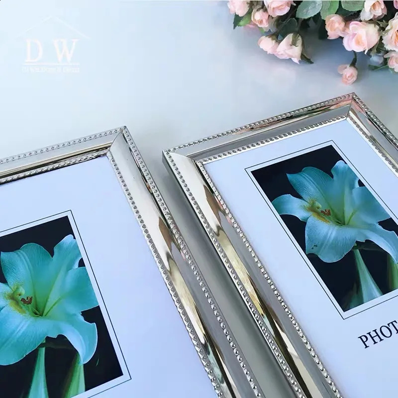 European Simple Silver-plated Metal Picture Frame 240802 H260306