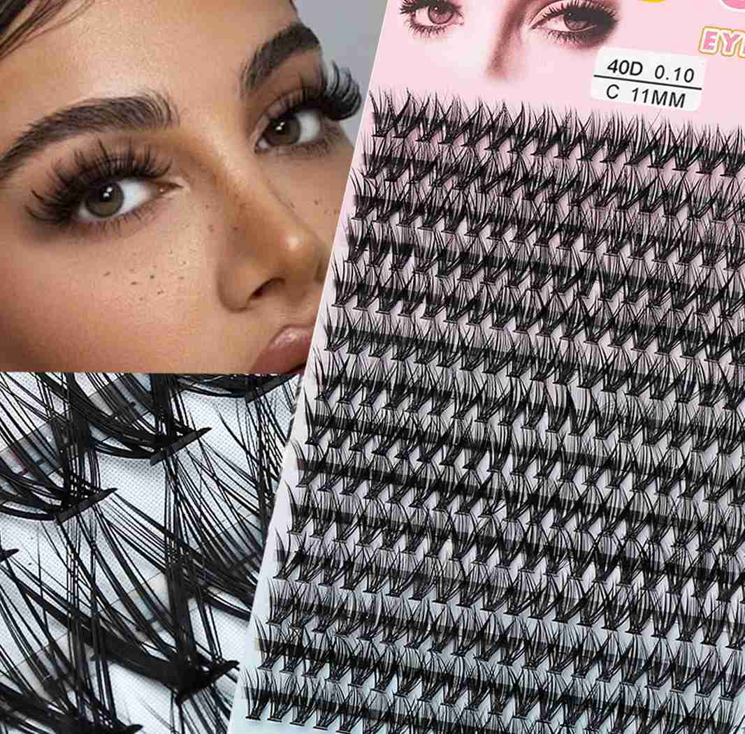Natural 48/60/100/280Pcs mink eyelashes handmade silk 10/20/30/40D personal cluster eyelash extension 3D roll soft Cilos hot W240803