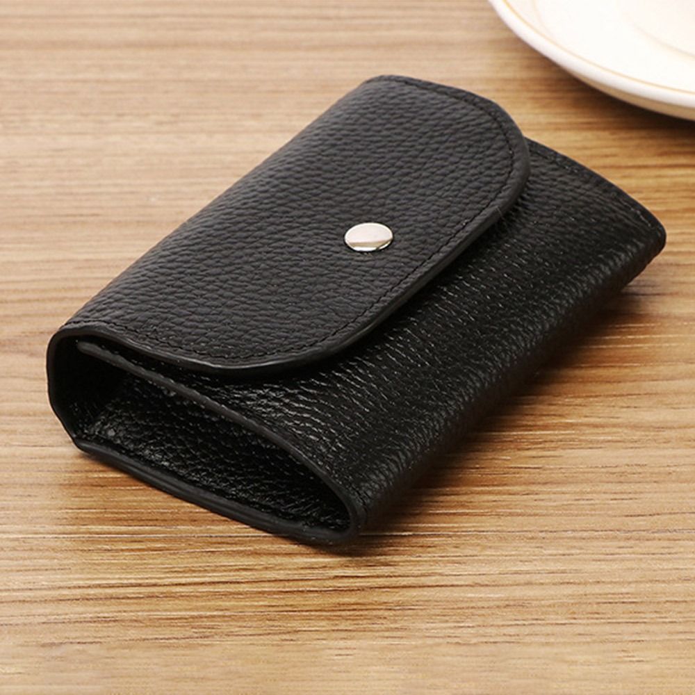 Soft Leather Business Card Holder Coin Bag Coin Purse Large Capacity Money Bag Leather Mini Wallet Small Card Bag