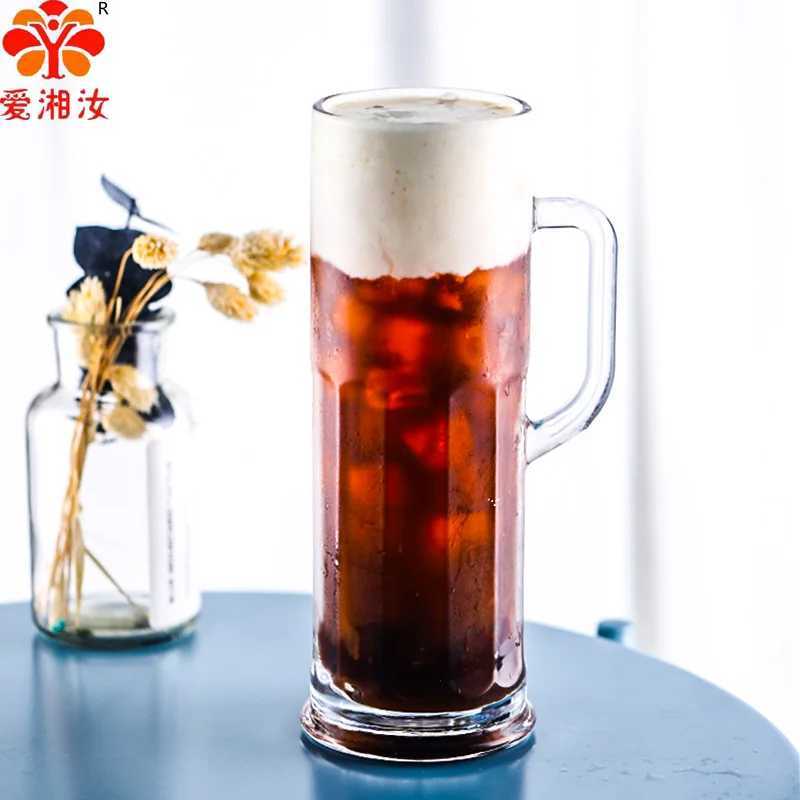 Draft Beer Mugs 600ml Japanese Coffee Mug Large Capacity Glass CupM240803
