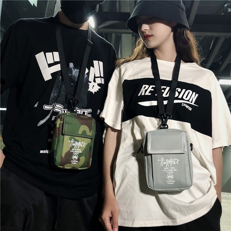 YoReai Women Sling Bag Mini Crossbody Bag Fashion Shoulder Bags Boy Canvas Messenger Men Small Couple Leisure solid color 2022