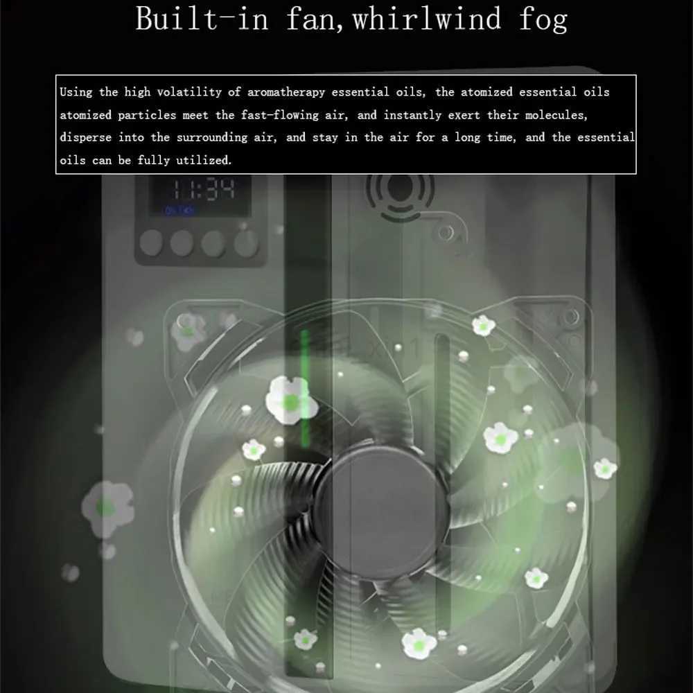 Scent Machine Aroma Diffuser Wall Mounted Hotel 160ML Aroma Diffuser With Fan Inside For Large Area Hotel Lobby Home Fragrance Y240806