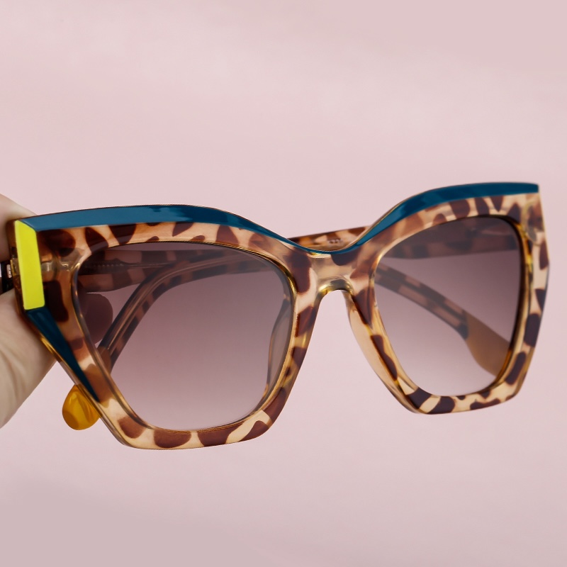 Cat Eye Sunglasses Women Butterfly Steampunk Oversized Cyberpunk Futuristic Brand Designer Sun Glasses Men Lady Fashion Cool Personalized S116 IVISTA