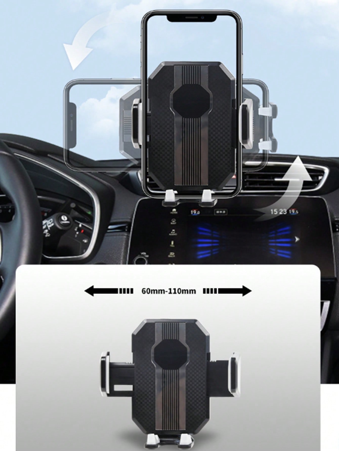 Large truck suction type car mobile phone bracket Automotive general large suction windshield console anti-shake bracket.