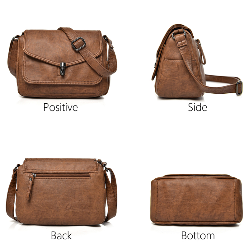 Vintage Soft Leather Femmels' Shoulder Bags Handbags Women's Packet New Designer Small Crossbody Bag 2025 New Free Delivery Designer Bag