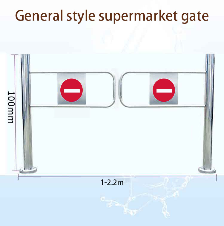 Supermarket one-way door stainless steel only into the pendulum gate machine