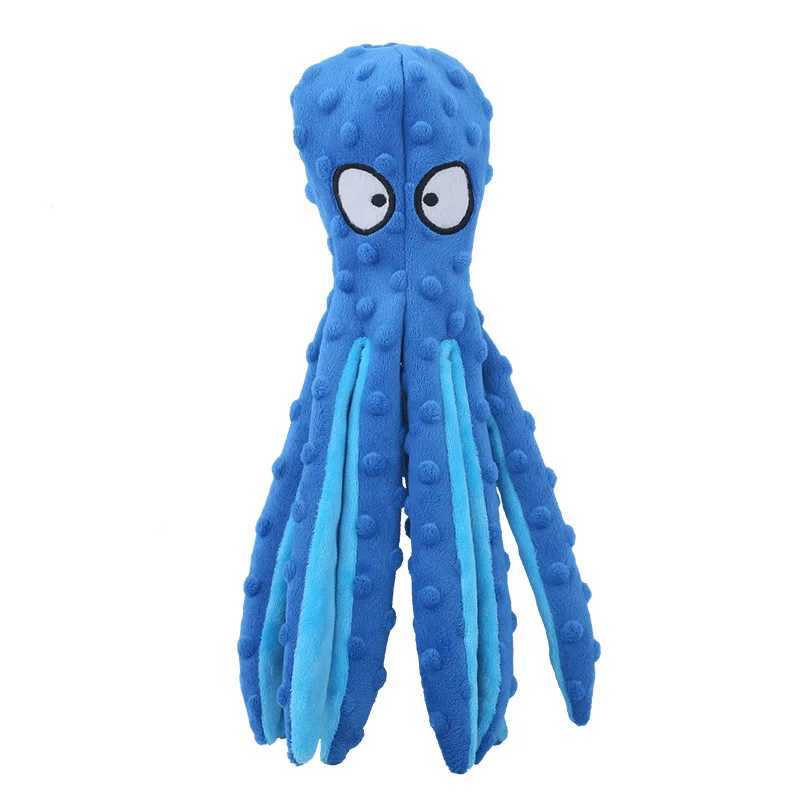 High Quality Pet plush toy octopus dog interactive toy not resistant to biting sound small dog squeaking sound octopus dog mouse toy supplies T2504012