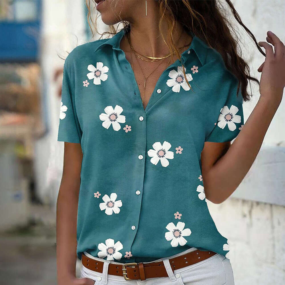 Designer Shirt Tshirts New Merchandise Summer Fashion Slim Crop Top Casual Harajuku Print Vintage Sports Fitness Turtleneck Slim-fit Lace Graphic T Sh