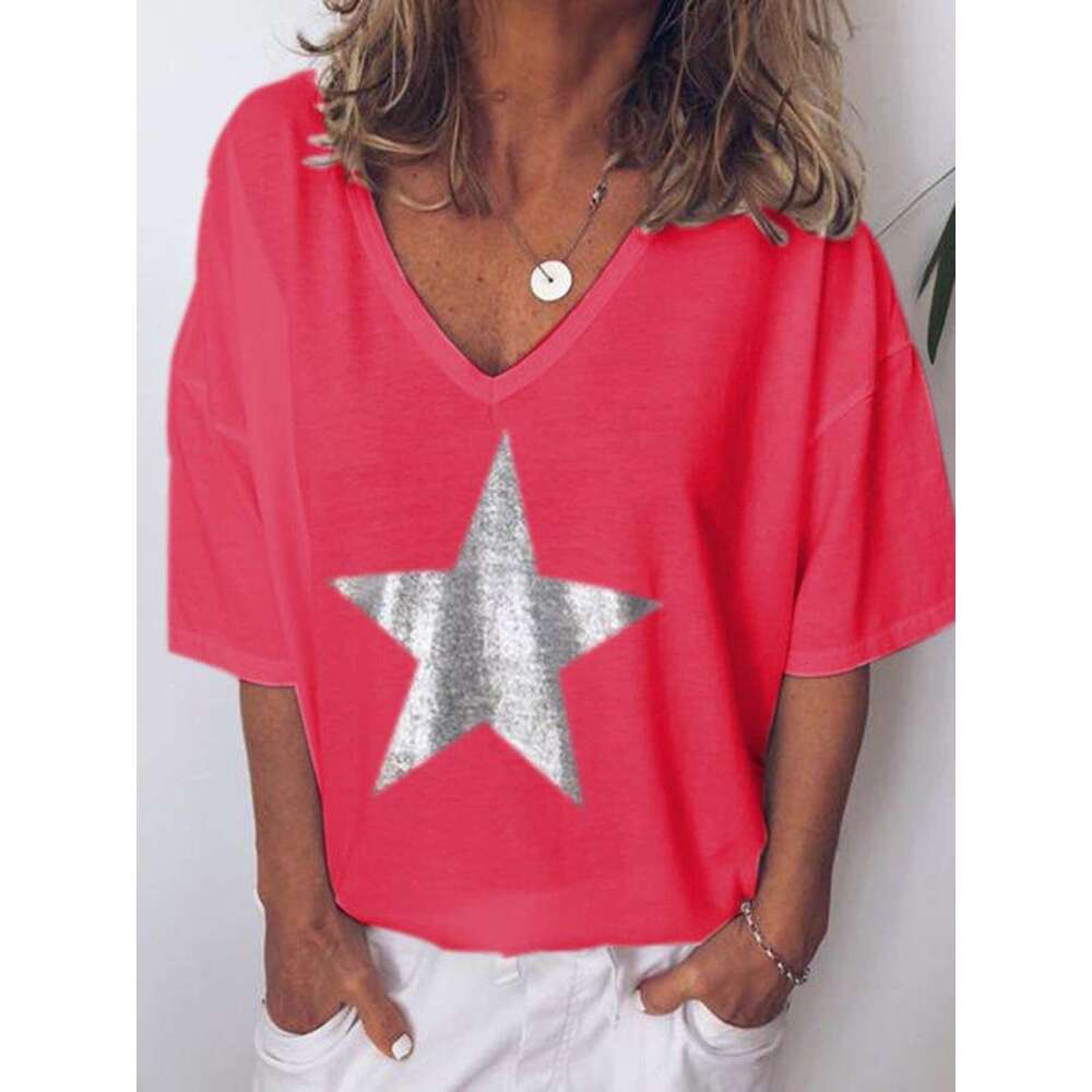 New Merchandise Best Saller High Street Short-sleeved Casual Slim Streetwear O-neck Crop Tops Sports Fitness Chiffon Collar Blouse Graphic T Shirts