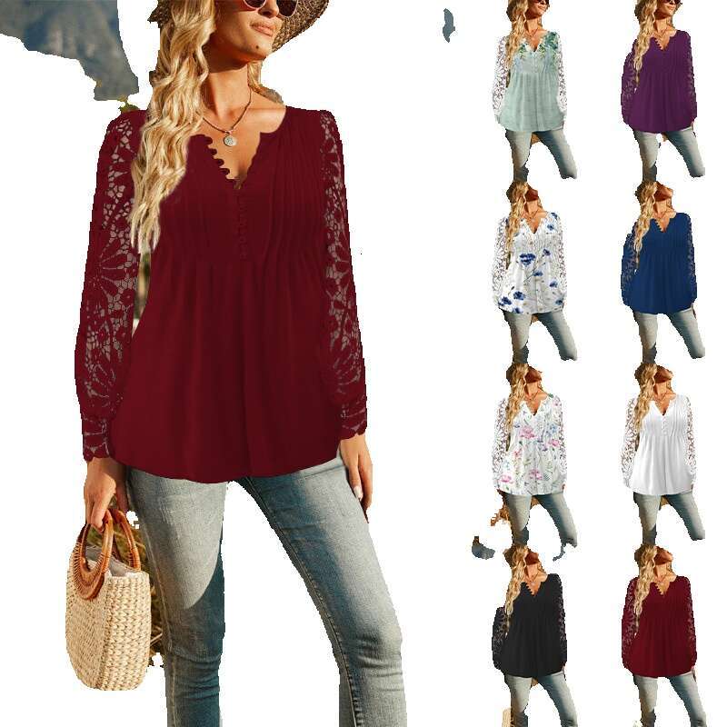 Best Saller Half Sleeve Summer Hollow Out Slim Top Female Summer Printing Short Sleeve Streetwear Clothes Collar Blouse Womens Street Activity Crop To