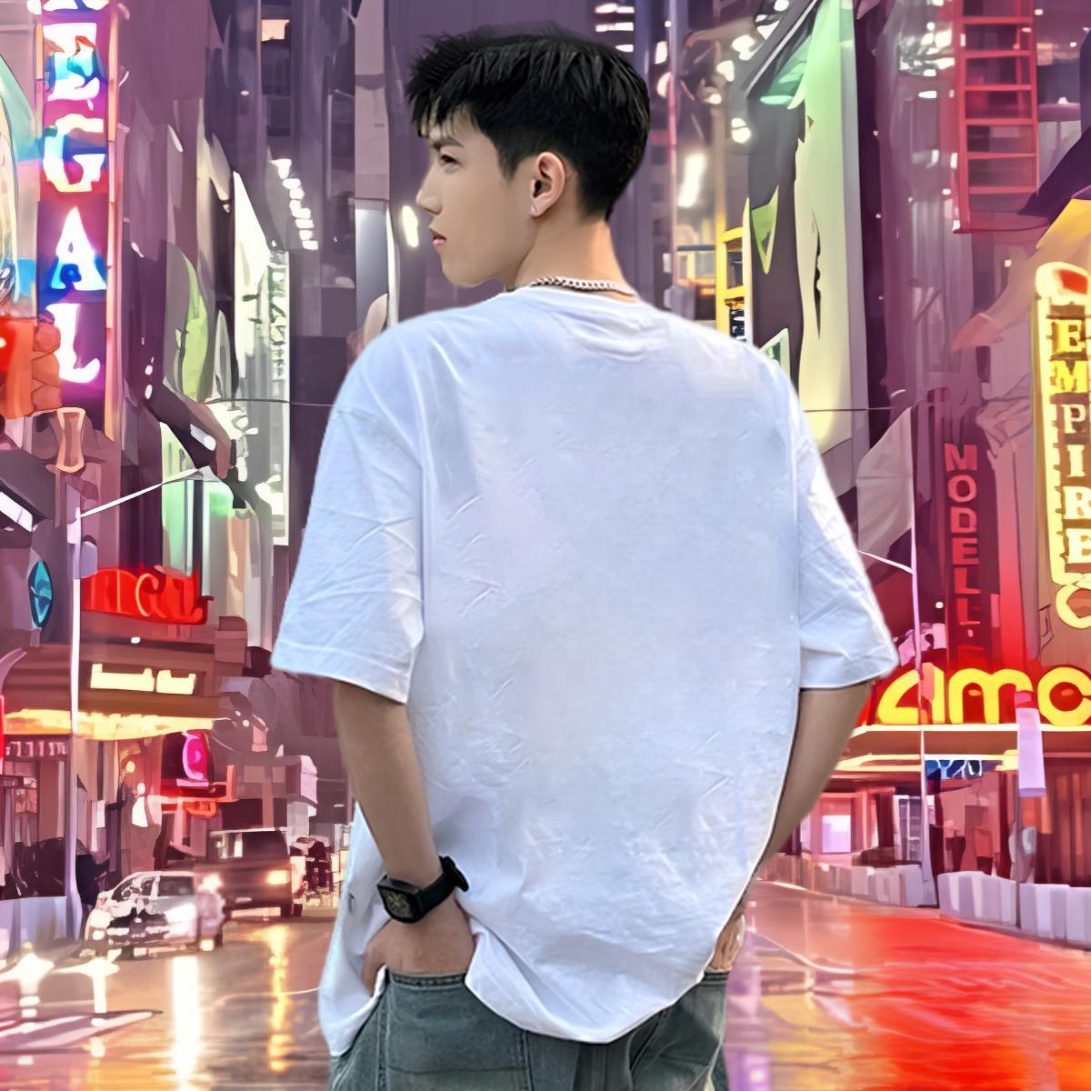 New T shirt 230g Cotton duck Sport Tops O Neck Short Sleeves Popular Men Tees Custom Print Oversized