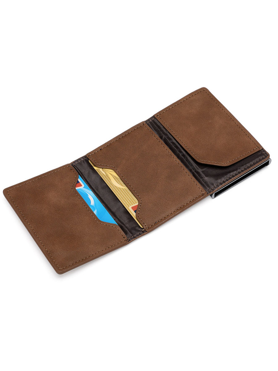 Gebwolf PU Leather Men Wallet Rfid Anti-magnetic Credit Cards Holder With Organizer Coin Pocket & Money Clips Purse