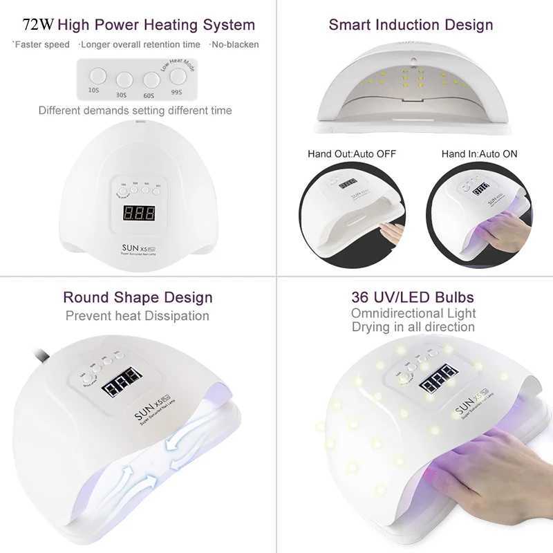 Nail Drying Lamp UV LED Lamp For Nails UV Light Gel Polish Manicure Cabin Led Lamps Nail Dryer Machine Professional EquipmentCL2400806