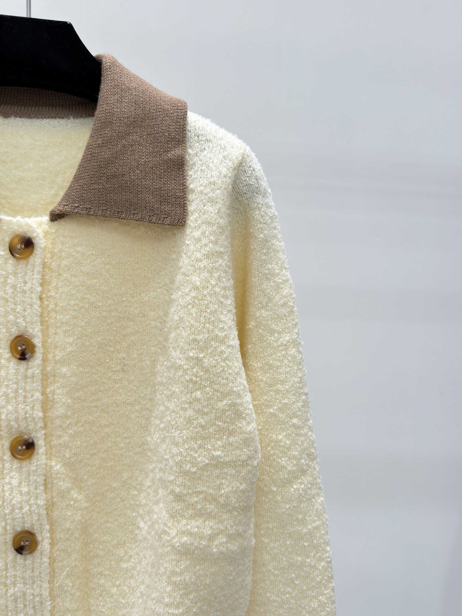 designer sweaters womens cardigan sweater Lapel terry cloth high quality knit fabrics Crew neck long sleeve tops letter jacquard design women clothes