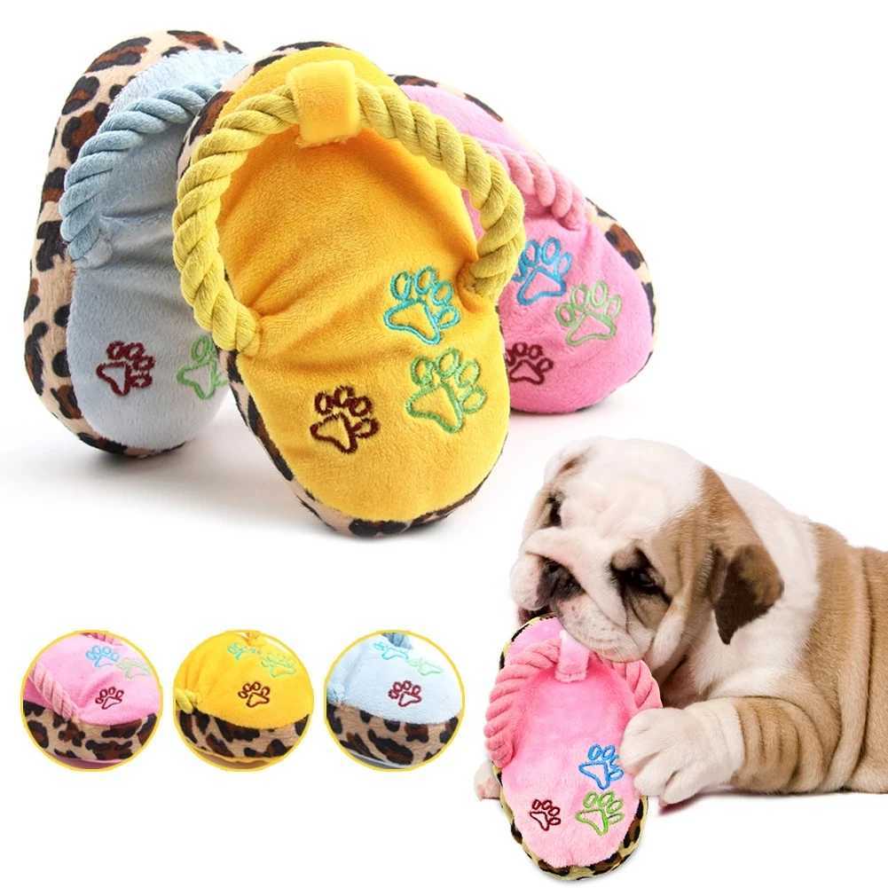 High Quality Interesting pet dog toy plush slider biting chicken leg shoe shape small and medium-sized dog outdoor training cat relieves anxiety T2504