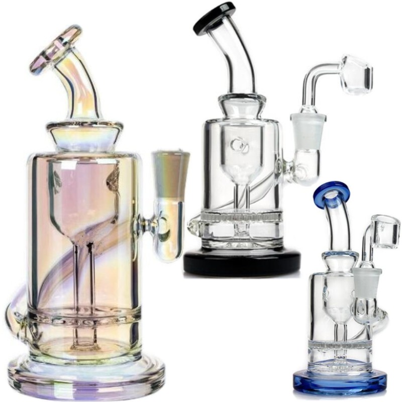 Newest Bubbler Glass Ash Catcher Inline Percolator Water Pipe Oil Rig Bong Best Quality 10mm glass oil burner mini bubbler MG