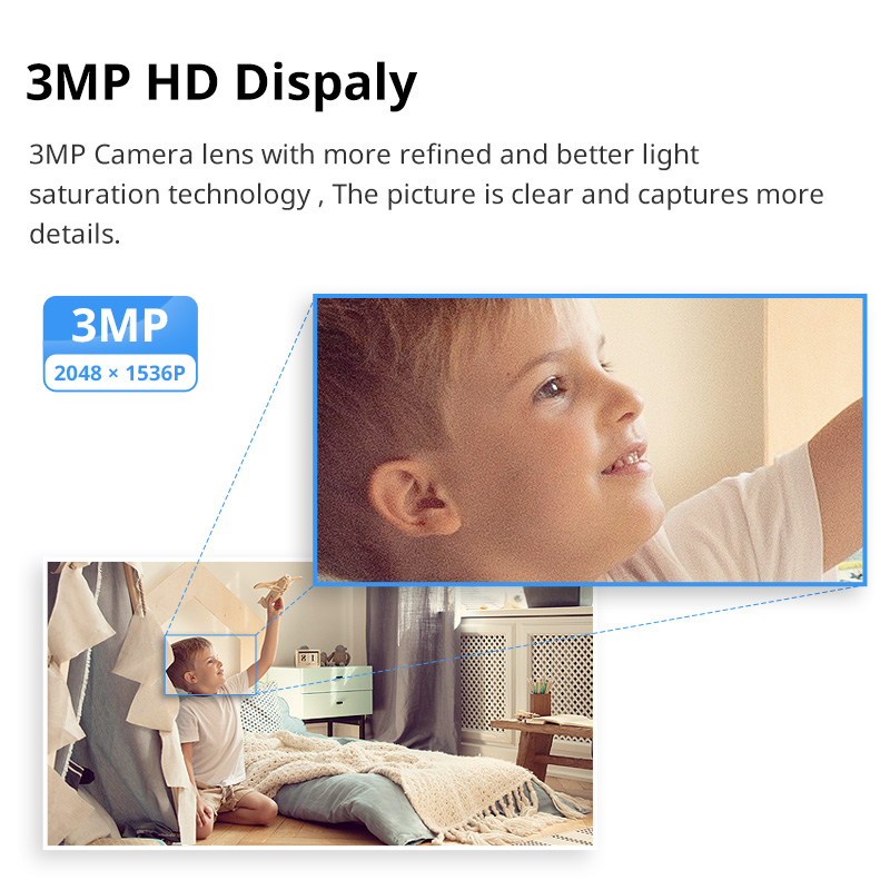 Free Shipping MiZEAN HD WiFi Security Home Camera with App, Night Vision, Auto Tracking, Baby/Pet/Nanny Monitor, Smart IP CCTV Local/Cloud
