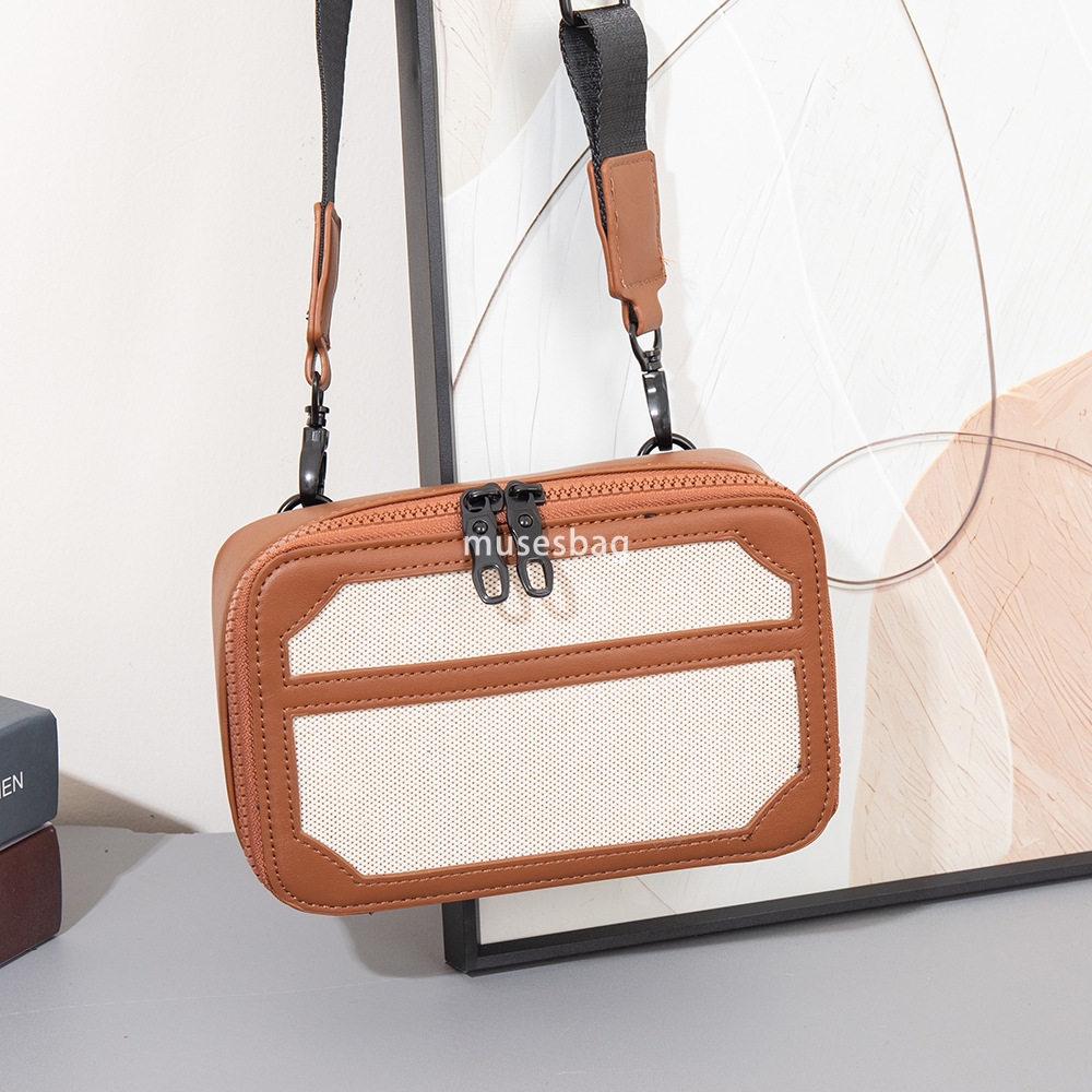 Crossbody bag men's new high-quality small package ins Japanese simple casual shoulder bag fashion box bag wholesale
